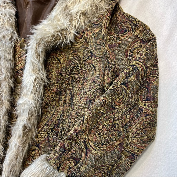 Static vintage Penny Lane style coat Medium 70s Y2K kilm jacket women - Picture 4 of 6